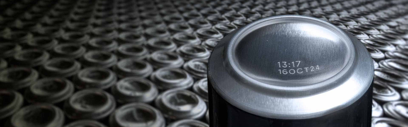 Coded beverage can concave bottom